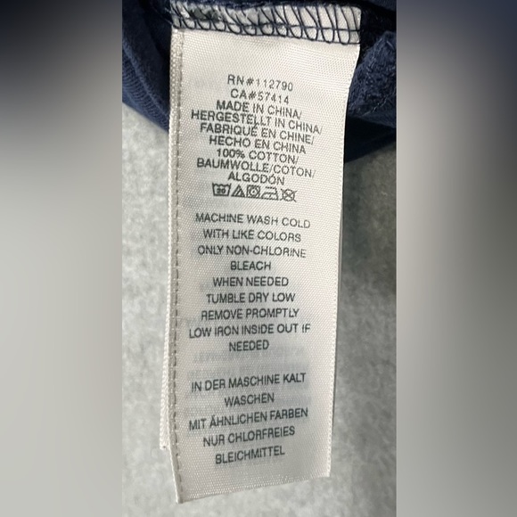 True Religion Horseshoe Pocket T Shirt Navy Blue US Size Large - Picture 5 of 6